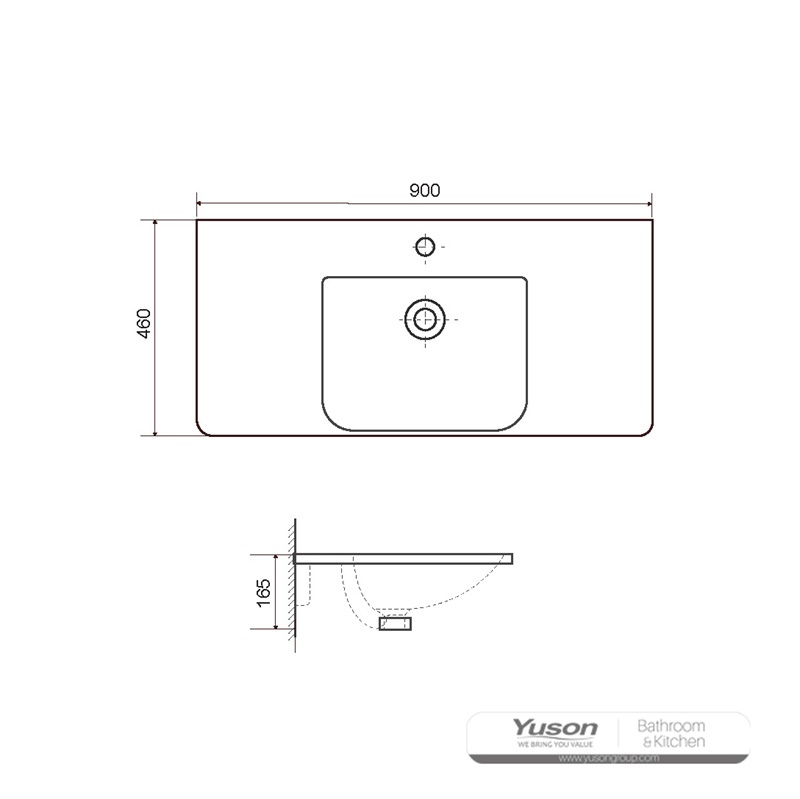 YS27307-90 Besen kabinet seramik, besen solek, sinki tandas;