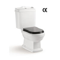 YS22209S Reka bentuk retro tandas seramik 2 keping, tandas basuh perangkap P berganding rapat;