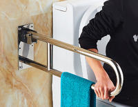 S39403 Palang cengkaman bilik mandi, palang pegang boleh dilipat, pegangan tangan keselamatan, palang pegang tidak licin;