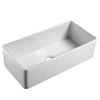 YS27410-91 Sinki dapur seramik, sinki bawah lekapan mangkuk seramik putih;