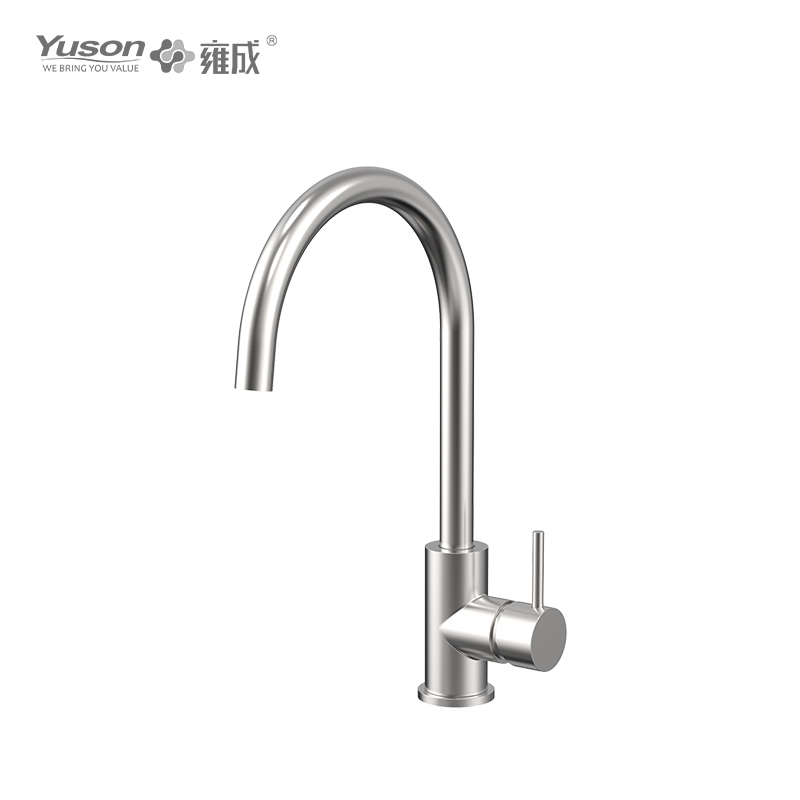 Faucet 3161-50 SS 316L Faucet Tuil Tunggal Dilekap Dek Faucet sinki dapur